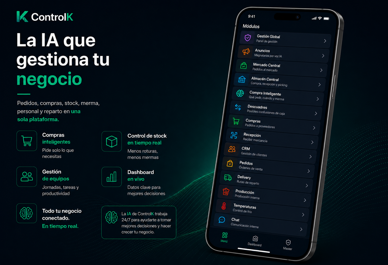 La IA que gestiona tu negocio con ControlK