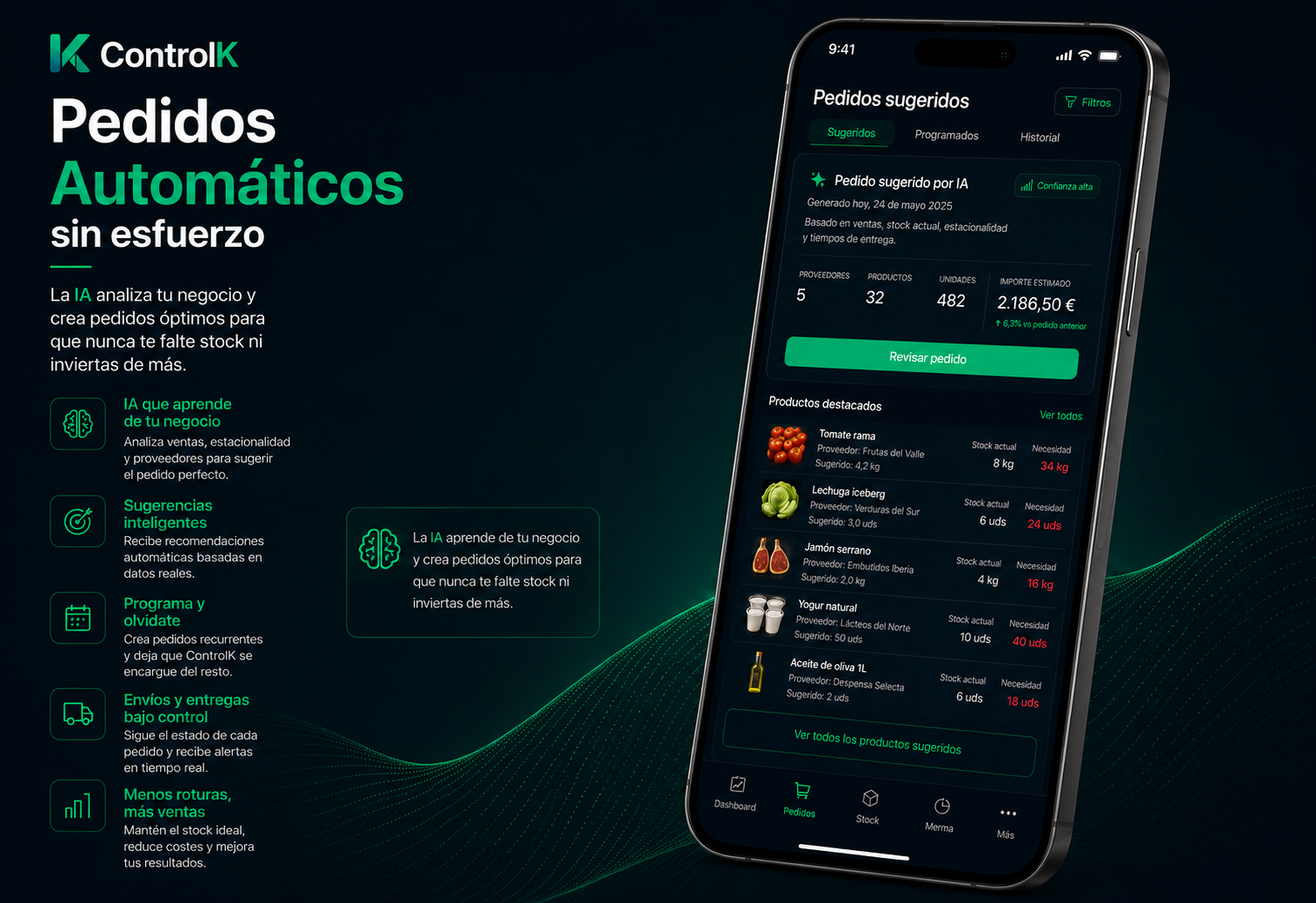 Pedidos con IA ControlK