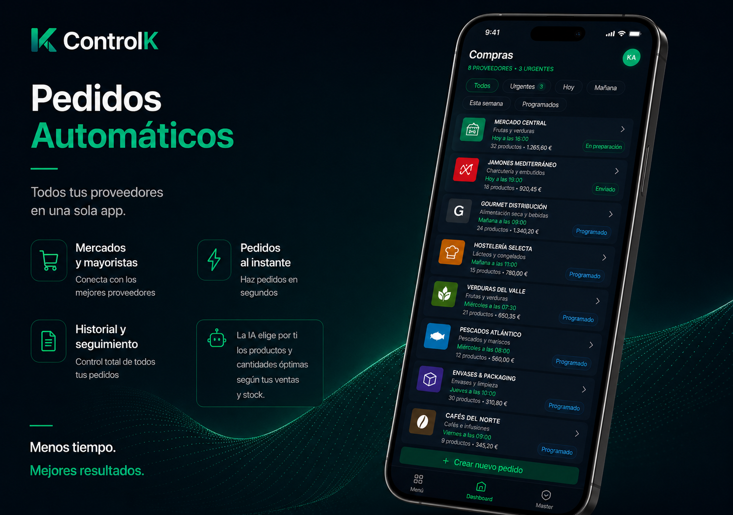 Pedidos ControlK