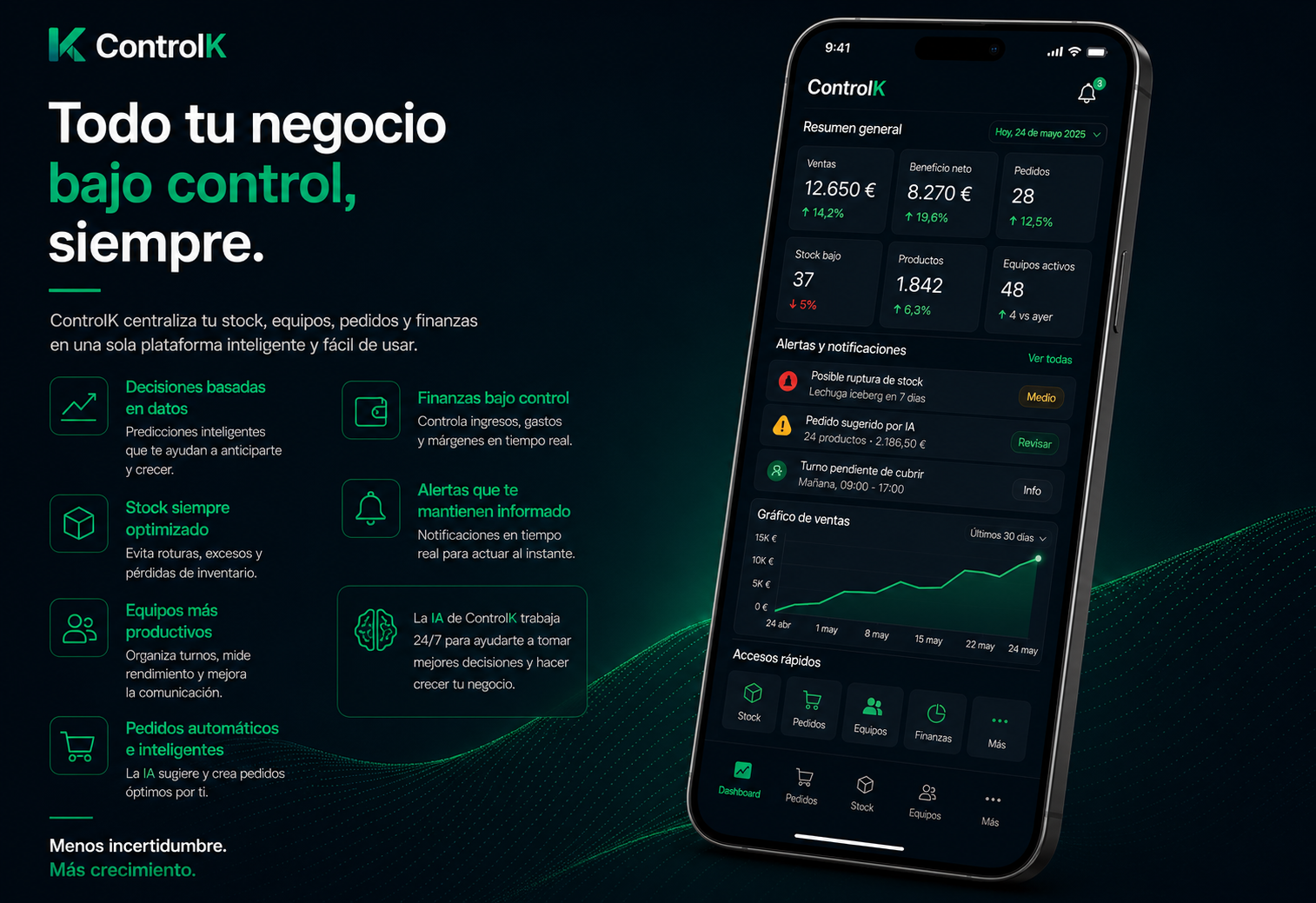 Tu negocio bajo control con ControlK